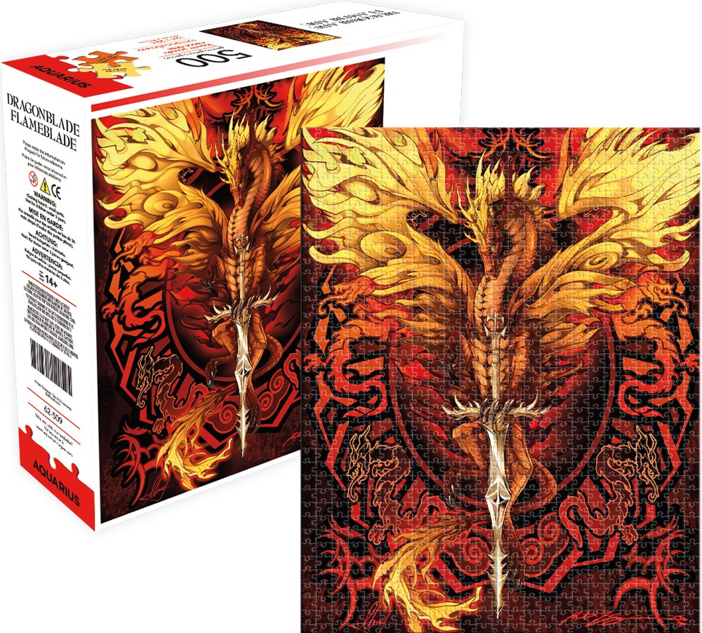 aquarius 龙叶片火焰叶片拼图(500 片)